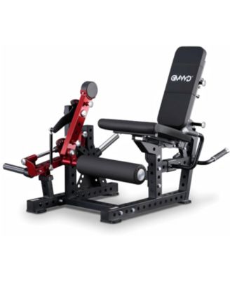 Leg Extension and Curl Machine Adjustable Plate Loaded Seated Leg Extension and Lying Leg Curl for Home Gym