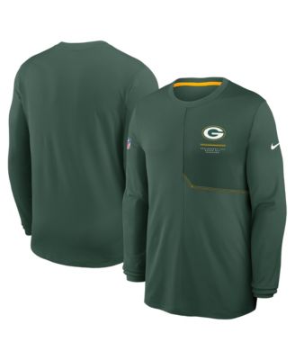Men's Green  Bay Packers Sideline Coaches UV Dri-FIT Long Sleeve T-Shirt