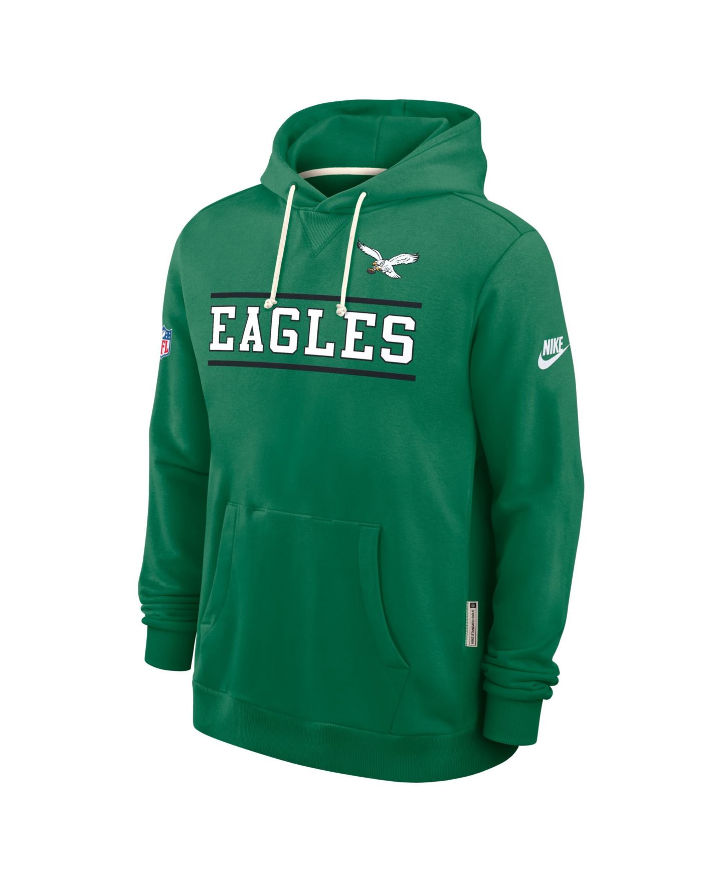 Мужское худи Nike Kelly Green Philadelphia Eagles Alt Sideline Standard Issue Dri-FIT — фото 2
