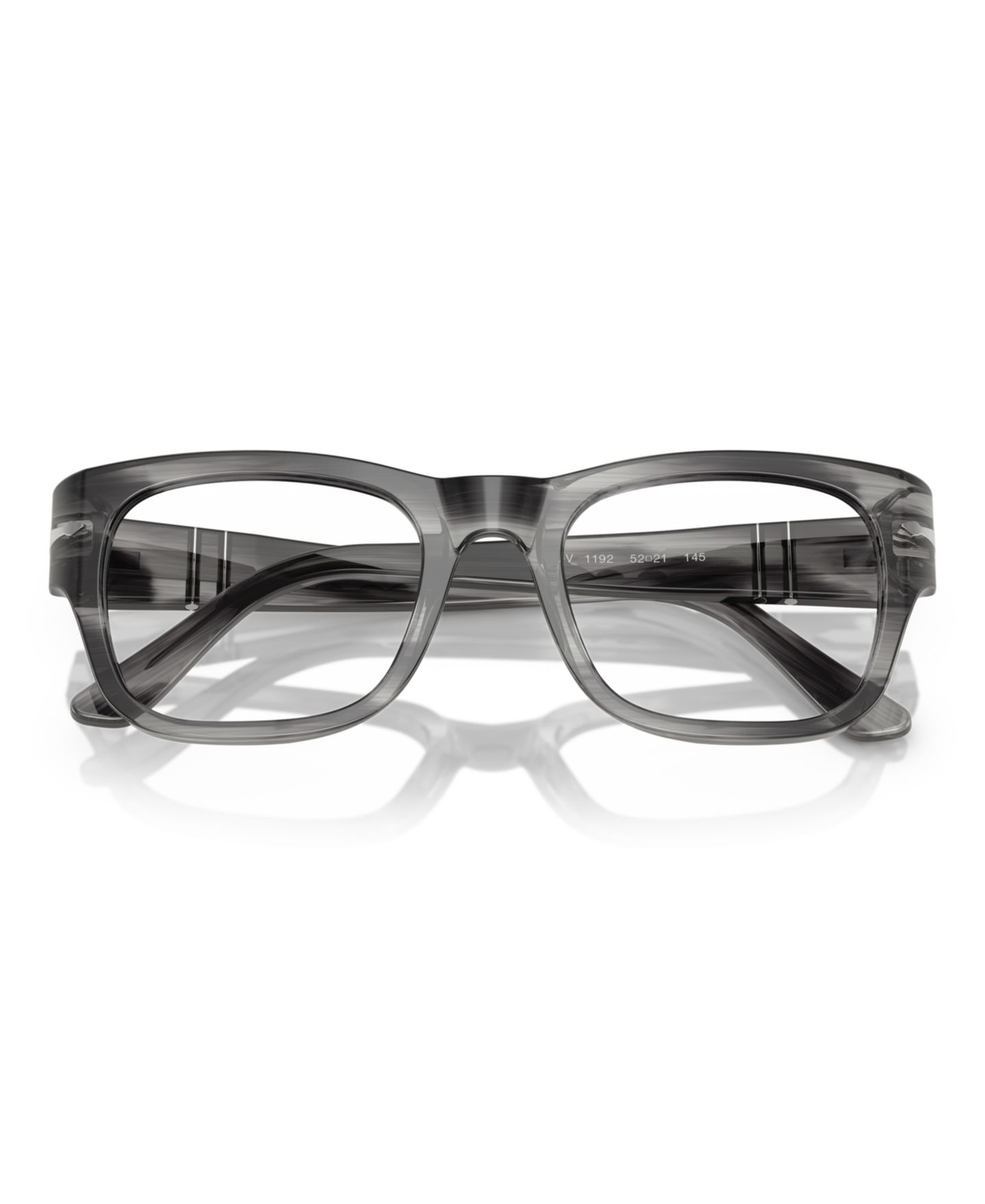 Очки Persol Unisex Eyeglasses, PO3297V, цвет: Полосатый серый — фото 5