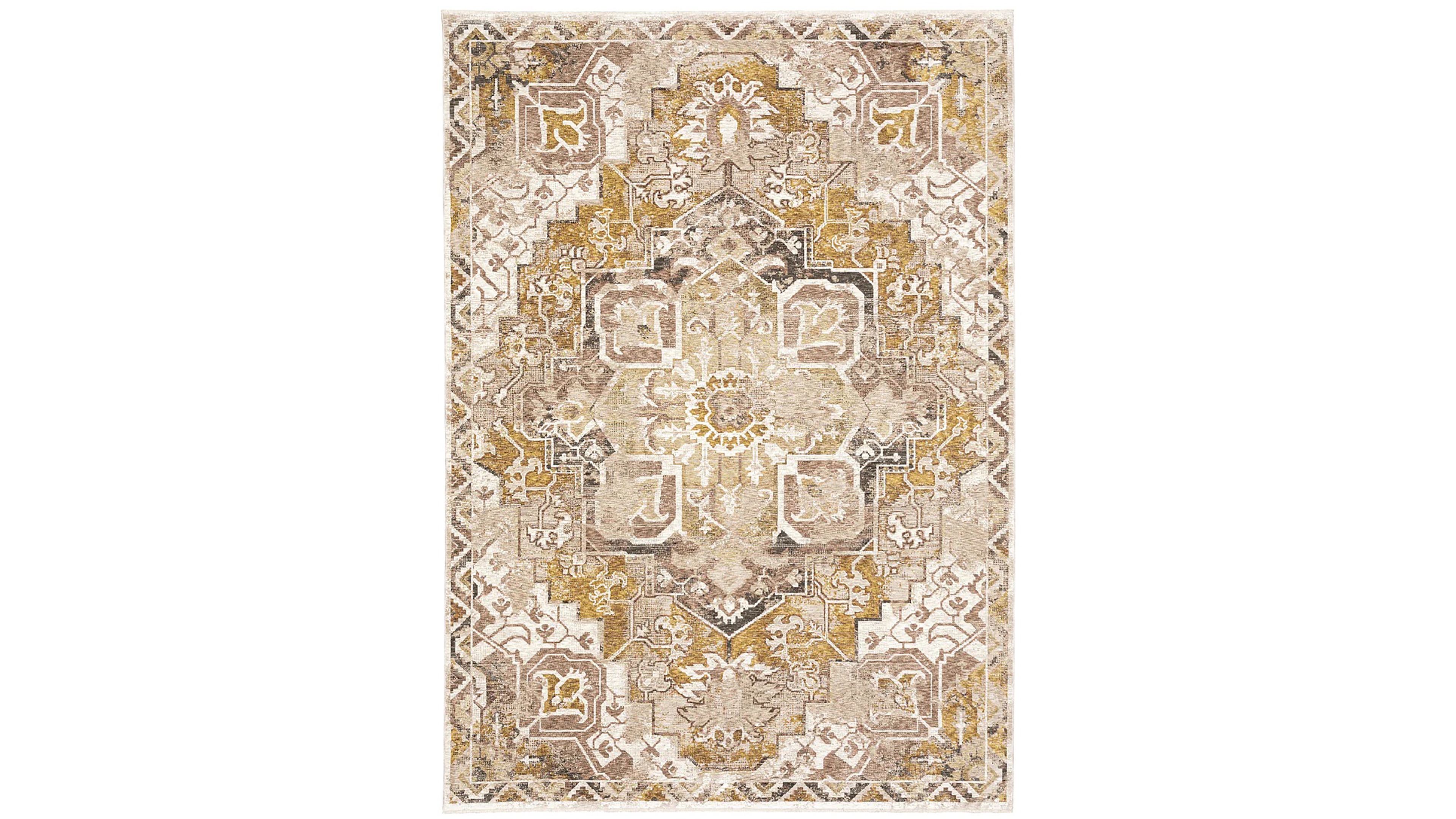Oriental Weavers Maharaja 661C Gold and Ivory 3'3" x 5' Area Rug