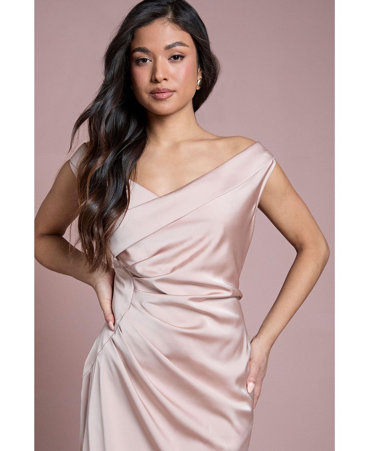 Coast Women's Petite Bardot Maxi Dress view 4 — MAYCSS fashion products