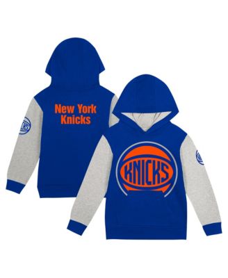 Toddler Blue New York Knicks Fair Catch&nbsp;Fleece Pullover Hoodie