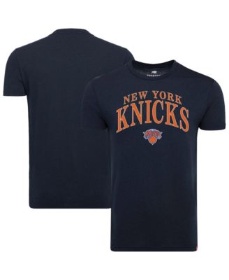 Men's and Women's Navy New York Knicks Comfy Tri-Blend T-Shirt