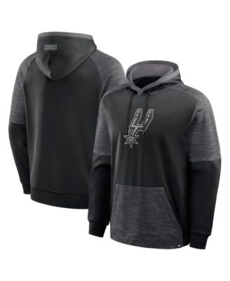 Men's Black San Antonio Spurs Pick Roll Defender Pullover Hoodie