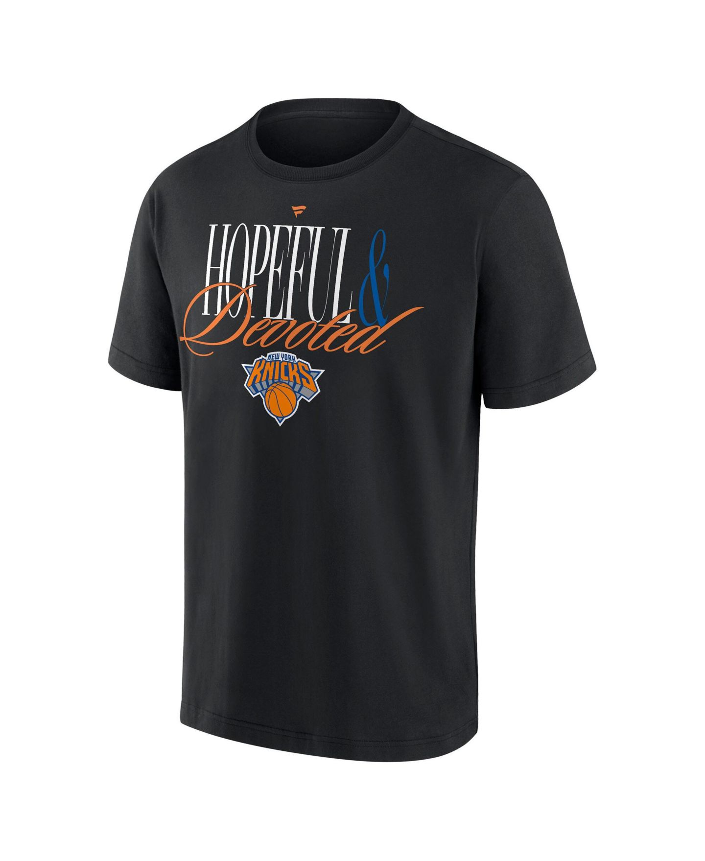 Мужская футболка Fanatics Black New York Knicks Devoted Heavyweight — фото 2