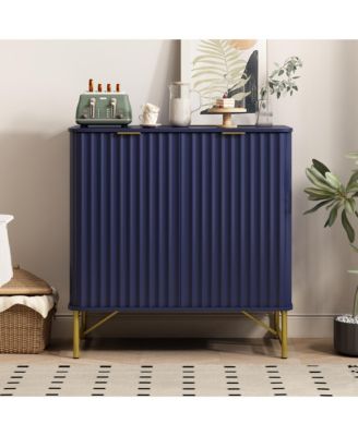 32 Inch Storage Cabinet,2 Door MDF Organizer with Adjustable Feet,Durable Design for Home,Office
