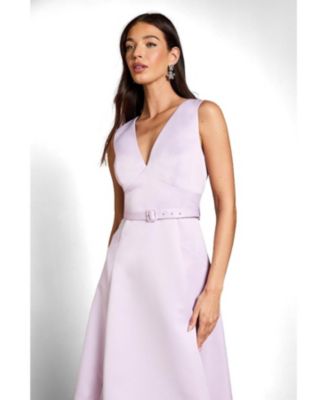 lilac satin midi dress Sophisticated Satin Slip Midi Dress Lilac