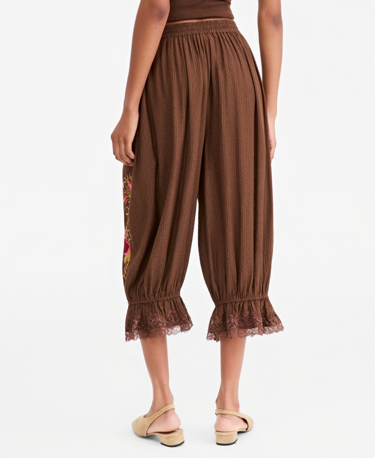 And Now This Women's Embr Drawstring High-Rise Balloon Pants, Macy's Exclusive