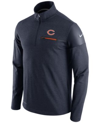 Nike Men s Chicago Bears Elite Coaches Quarter Zip Pullover Macy s