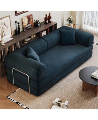 Modular Sofa Bed Convertible Floor Couch Corduroy Sleeper Futon