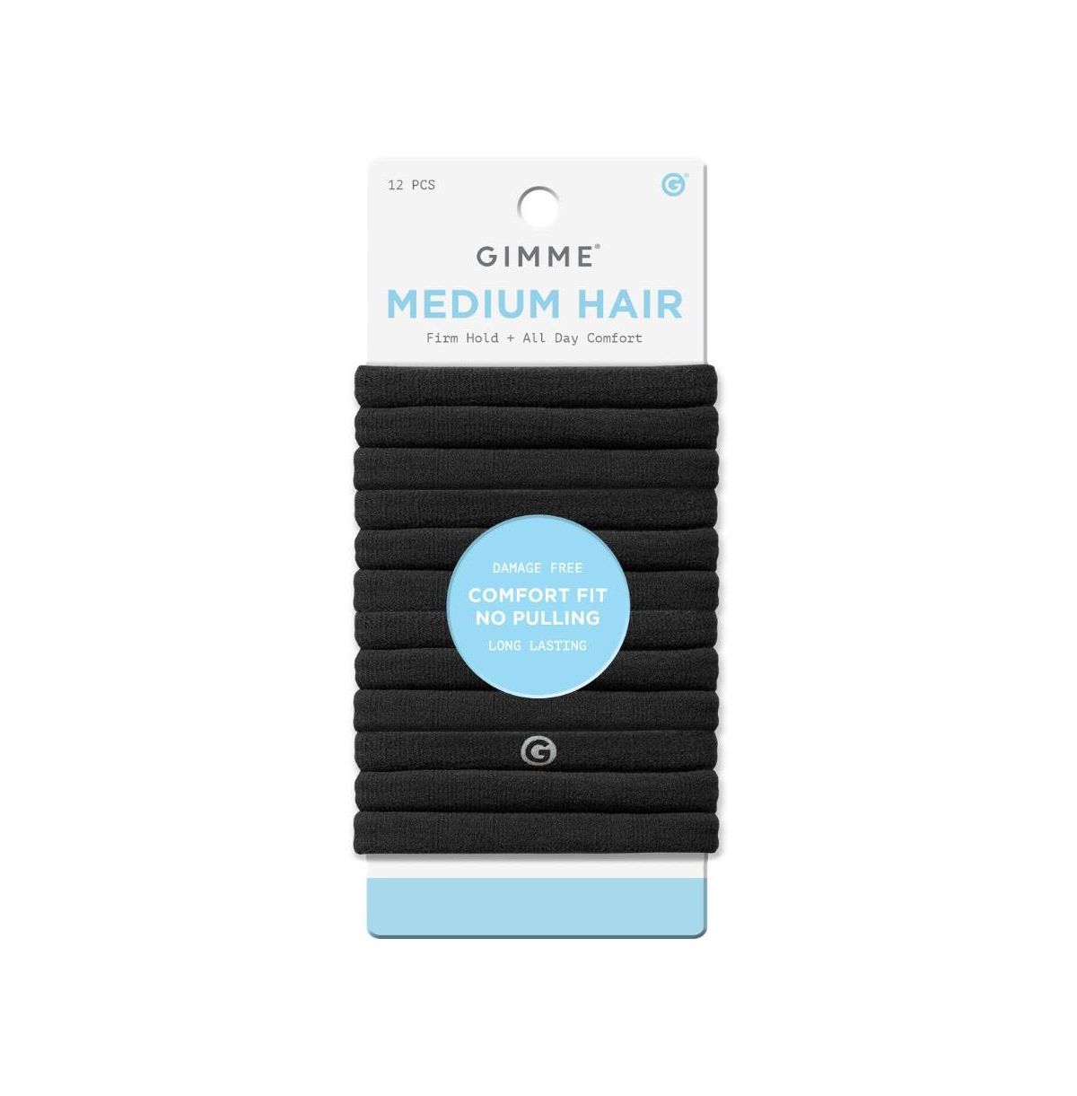 Gimme Beauty Medium Hold Hair Bands - Seamless Nylon and Spandex Ties for All Hair Types - Damage-Free