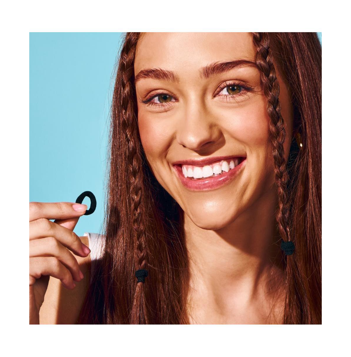 Gimme Beauty X-Fine Hair Bands - Daily-Use Seamless Nylon and Spandex Bands - Gentle-Grip, Zero-Headache and No-Snag Mini Hair Ties