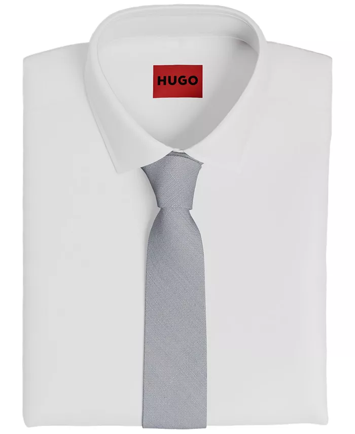 Men's Skinny Silk-Blend Tie - thumbnail 3