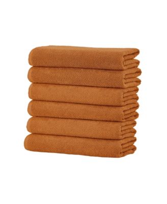  Cotton Textured 6-Piece Hand Towel Set