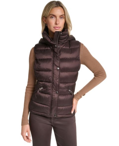 Женские жилеты Charter Club Women's Hooded Zip-Front Vest
