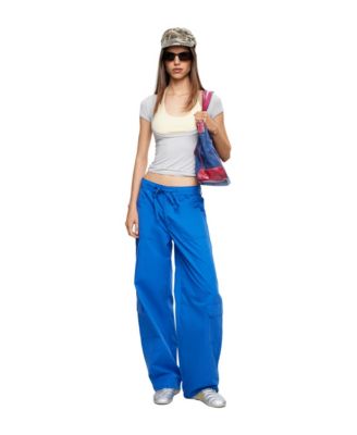 Women's Oval Neck Tie-Back Top