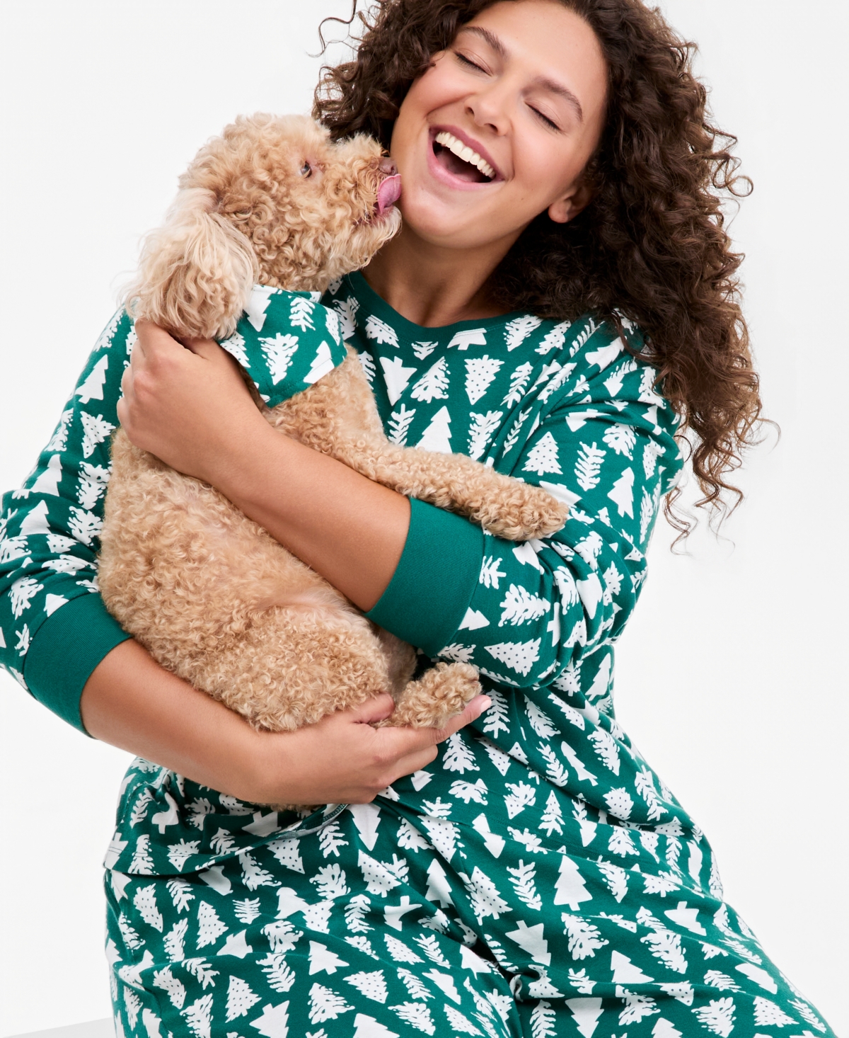 Holiday Lane Plus Size Santas Cotton Pajama Set, Macy's Exclusive