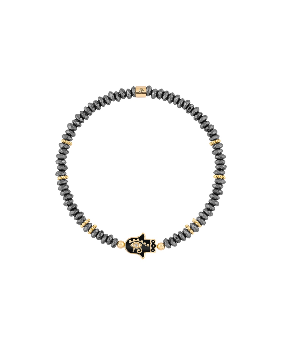 Karma and Luck Intuitive Guardian - Eye of Horus Hamsa Hematite Bracelet