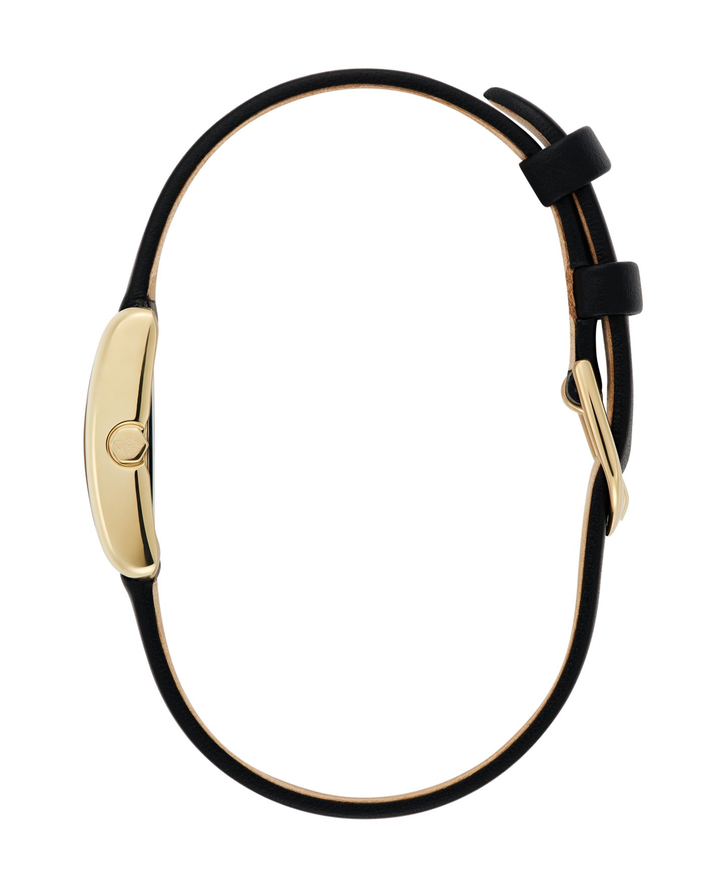 Женские часы Olivia Burton Mini Grove с чёрным кожаным ремешком, 16 мм — фото 3