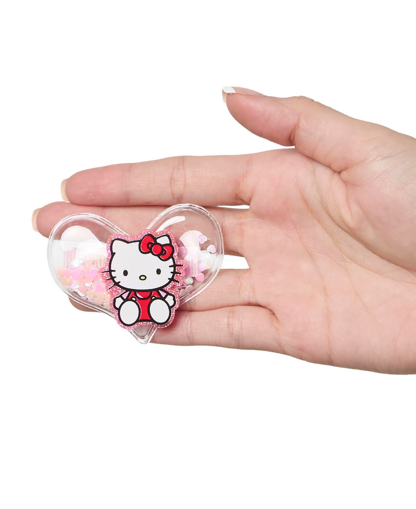 Детские аксессуары для волос Hello Kitty Heart Hair Clip 6-Piece Set Official License, Snap Back Shaker Hair Clips, Sanrio Accessories, цвет: Разноцветный — фото 4