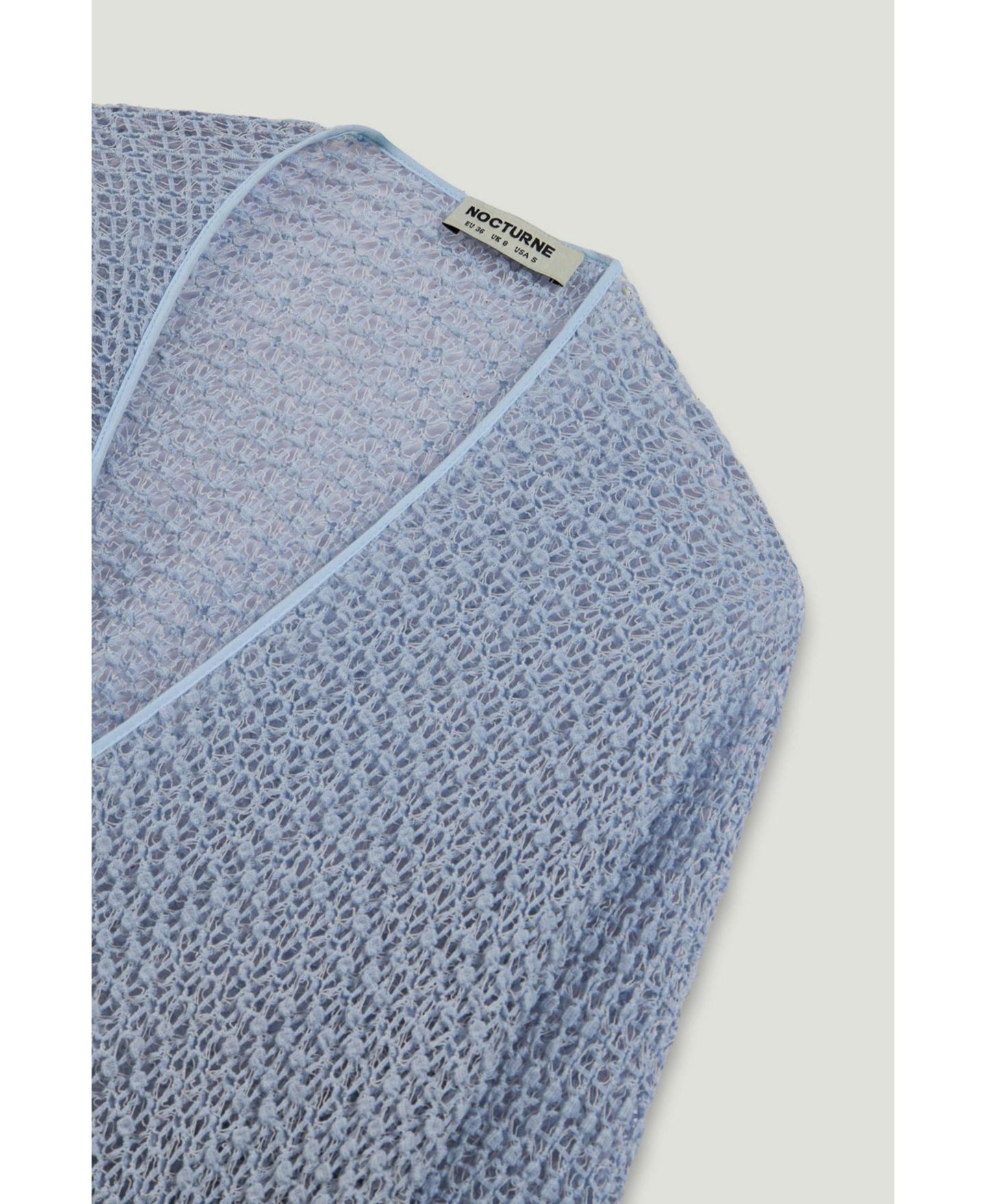 Женская блузка NOCTURNE Wrap Mesh, цвет: Синий — фото 7