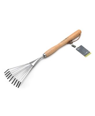  Mid-Handled Stainless Steel Shrub Rake