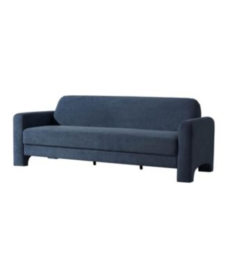 Isai Modern Curved Velvet Sofa
