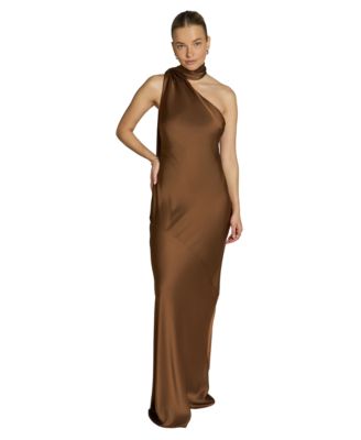 graduation dress brown Modest / Simple Foldable Brown Short Homecoming Graduation Dresses 2024 A-Line / Princess Square Neckline Sleeveless Backless