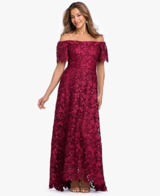 Women's Lace High-Low Ball Gown