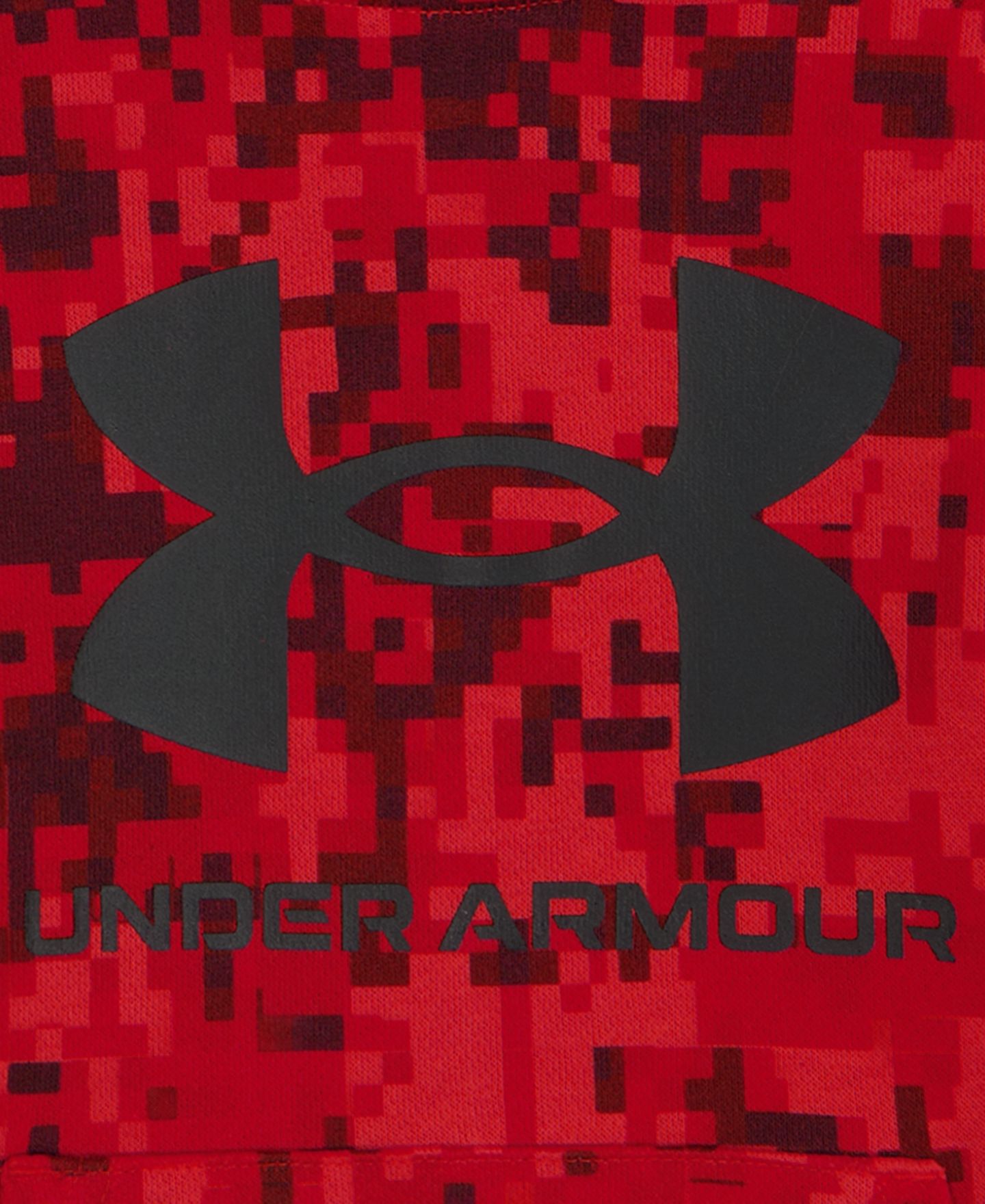 Детский комплект Under Armour Rival: флисовое худи и джоггеры, 2 предмета, цвет: Красный камуфляжный — фото 8