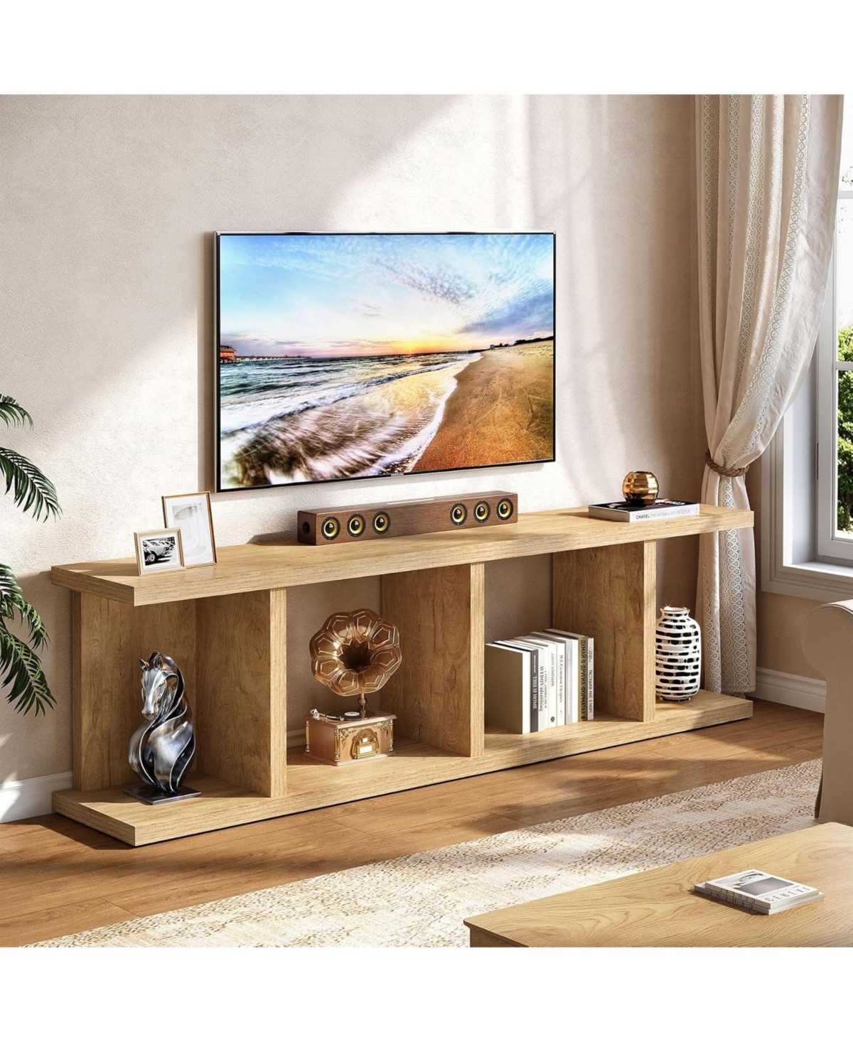 Tribesigns Tv Stand for Tvs up to 80 Inch, 70.8-Inch Entertainment Center TV Console with Storage