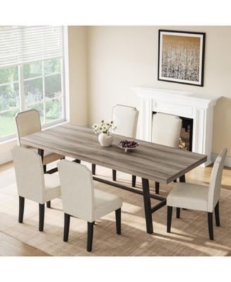 Industrial 86.61" Long Kitchen Dining Table for Dinner, Kitchen, Dining Room