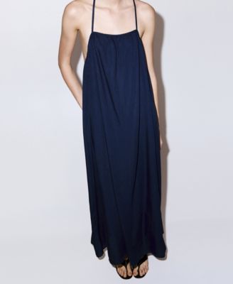 mango denim maxi dress MANGO Women's Maxi Denim Dresses