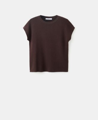 Women's Short-Sleeve Cotton Sweater