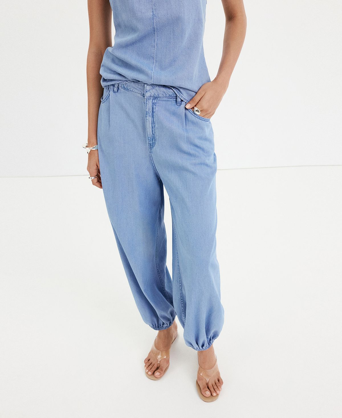 Mango Women's High-Waisted Baggy Jeans view 7 — MAYCSS fashion products