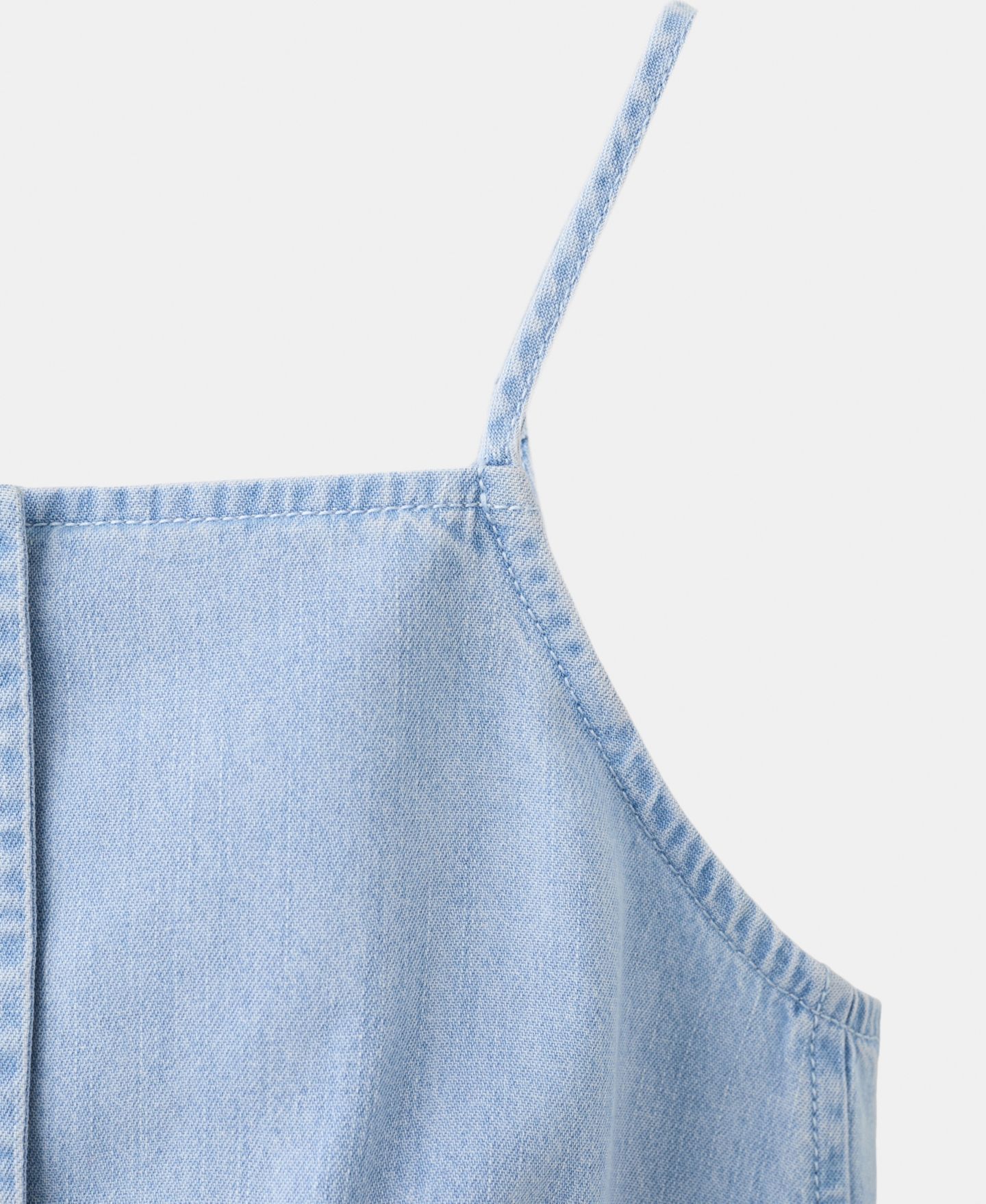 Женский жилет Mango Buttoned Denim, цвет: Светлый синий — фото 6