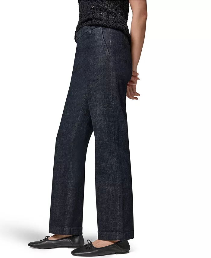 Women's Luxe Denim Mid Rise Modern Trousers - thumbnail 3