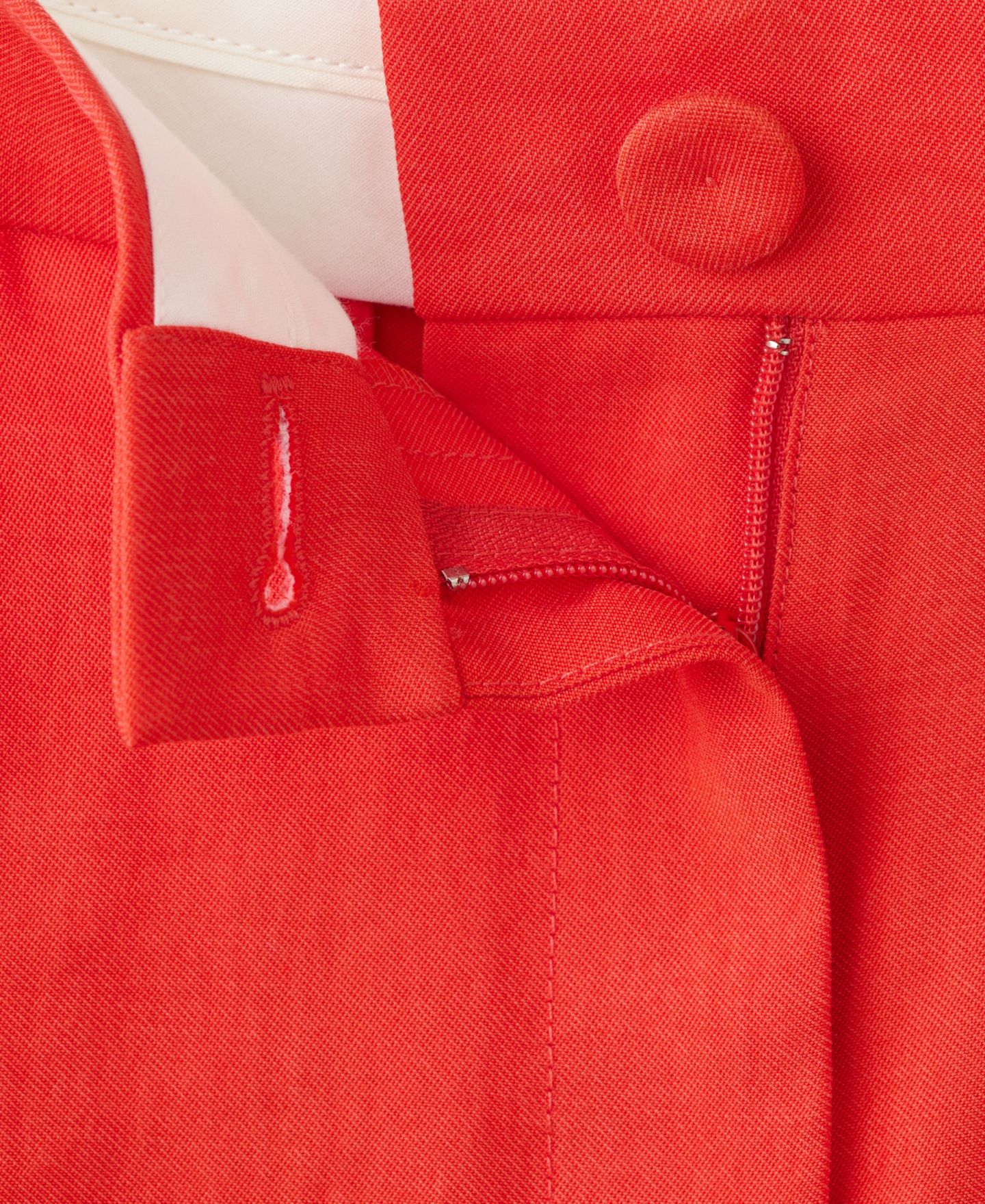Женские шорты MANGO Straight-Fit Lyocell Bermuda, цвет: Clementine — фото 5