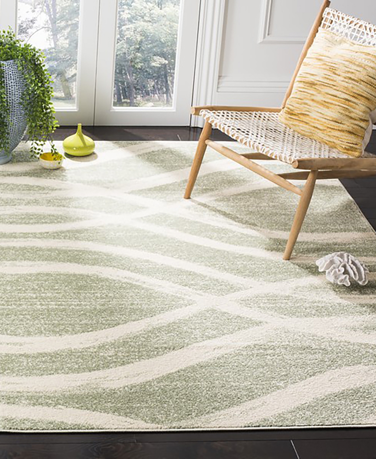 Safavieh Adirondack 125 Sage and Cream 8' x 10' Area Rug