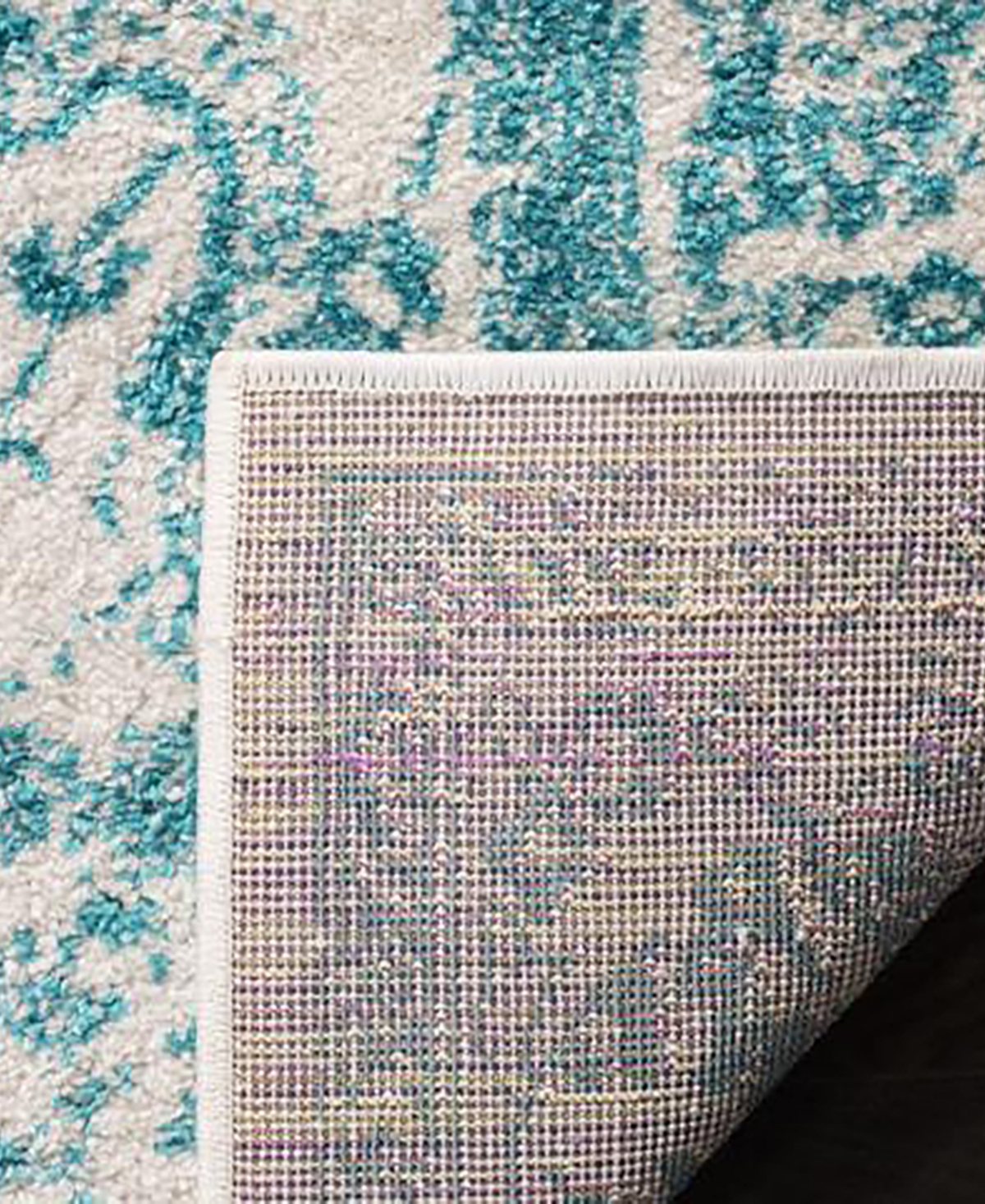 Safavieh Adirondack 109 Ivory and Teal 5'1" x 7'6" Area Rug