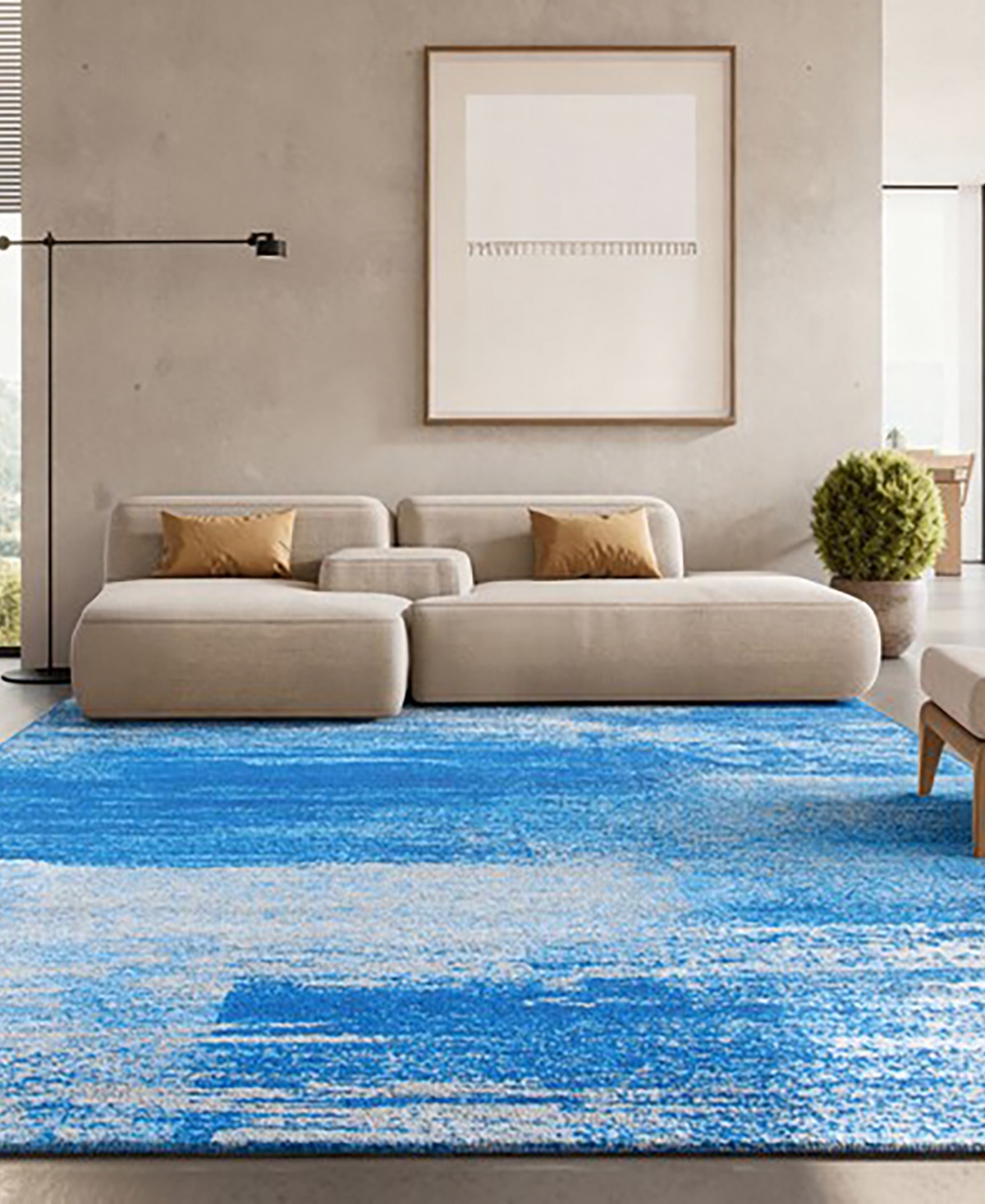 Safavieh Adirondack Silver and Blue 8' x 10' Area Rug