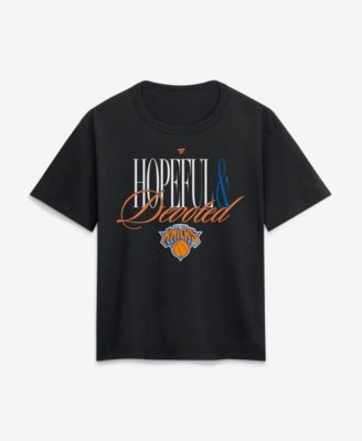 Women's Black New York Knicks Hopeful Devoted Legacy Cotton T-Shirt