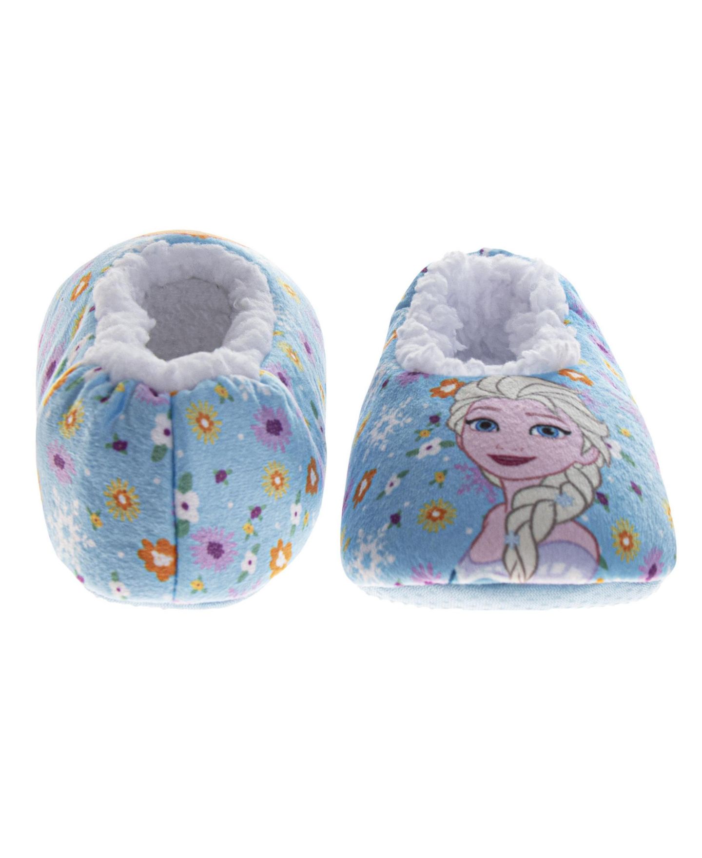 Тапочки Disney Frozen Elsa Slippers Comfortable Cozy Indoor Soft для девочек-малышей, цвет: Синий — фото 4