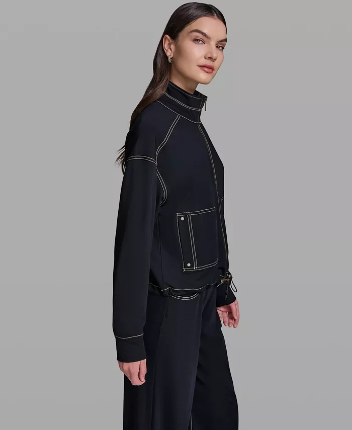 Women's Jersey Bomber Jacket - thumbnail 3