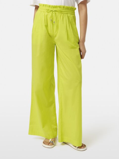 Женские брюки SCOTCH & SODA Cotton Voile High-Rise Wide-Leg Pull On, цвет: Жёлтый