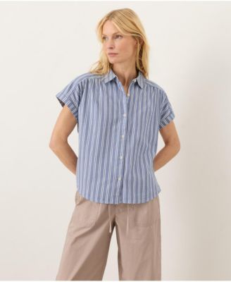 Women's All Day Poplin Shirred Shirt