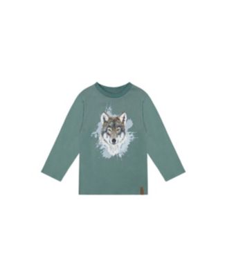 Little Boys 6- 12 Long Sleeve T-Shirt Turquoise