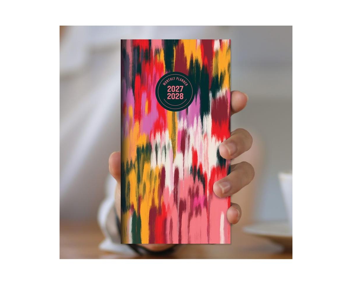 Tf Publishing Paper Goods 2027-2028 Paint Streak Small Monthly Pocket Planner