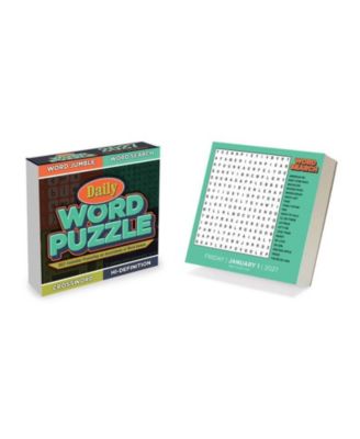 2027 Daily Word Puzzle Daily Desktop Calendar